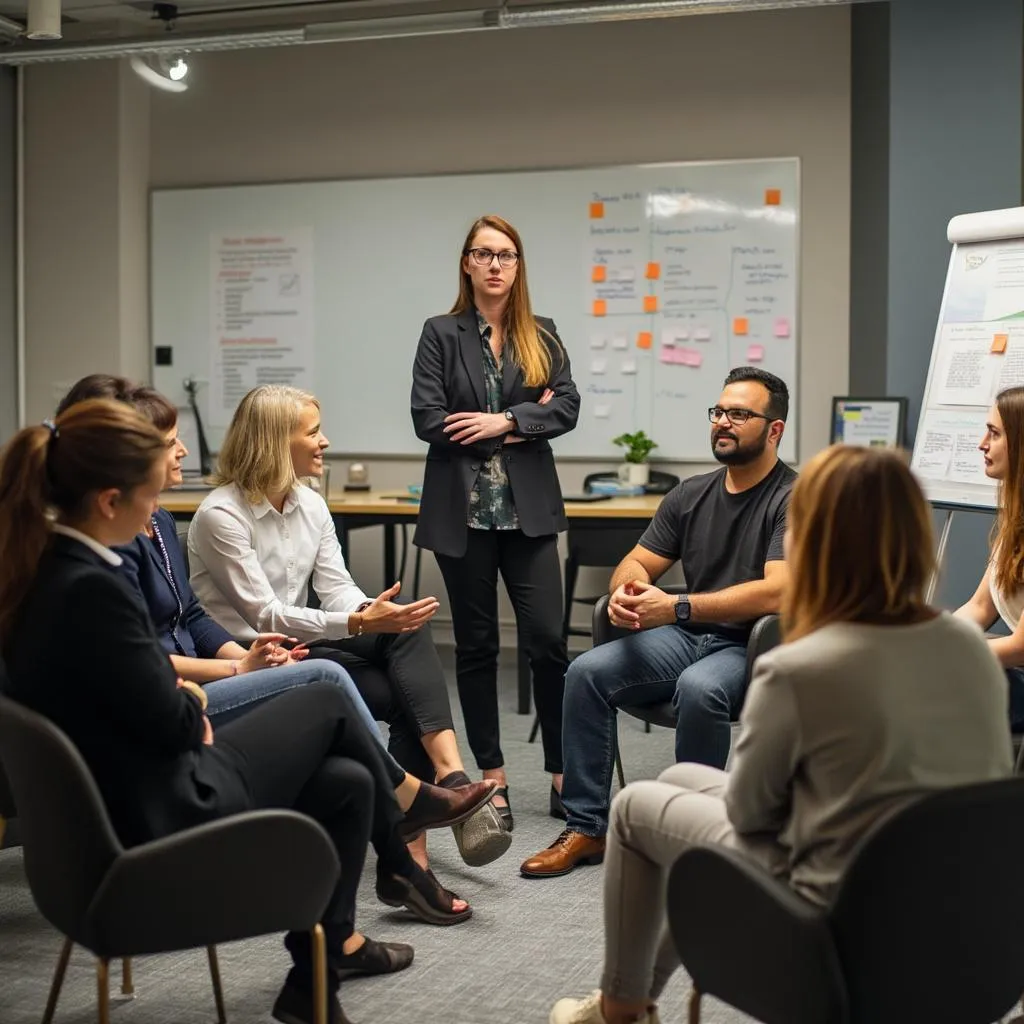 Sesión de coaching grupal